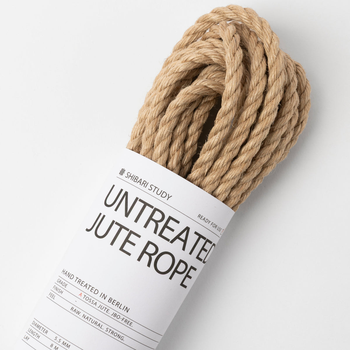 Untreated JBO-free Jute Rope (8 m)