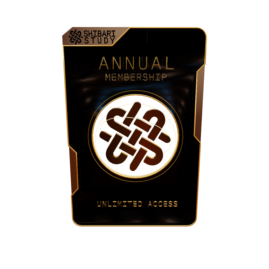 Black and gold card for an annual membership on black background.